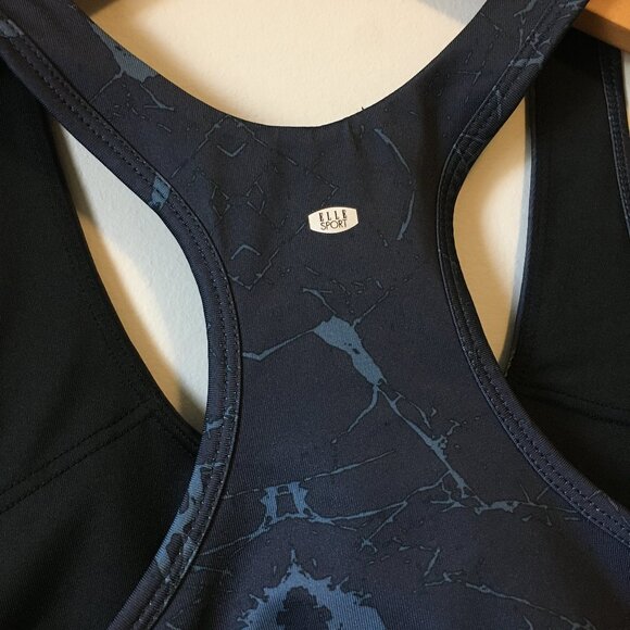 Ellesport Navy Cool Plus Technology Racerback Sports Bra Large - Picture 4 of 10